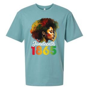 Juneteenth Is My Independence Day Shirt Wo Black Pride Sueded Cloud Jersey T-Shirt