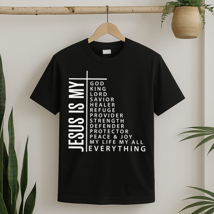 Jesus Is My God King Lord Savior Healer My Everything T-Shirt