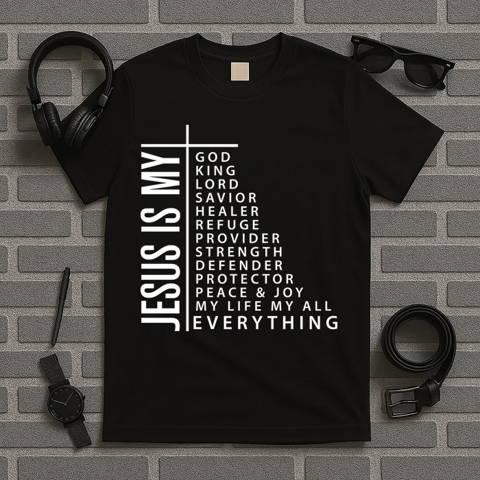 Jesus Is My God King Lord Savior Healer My Everything T-Shirt