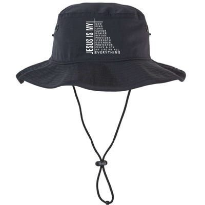 Jesus Is My God King Lord Savior Healer My Everything Bucket Hat