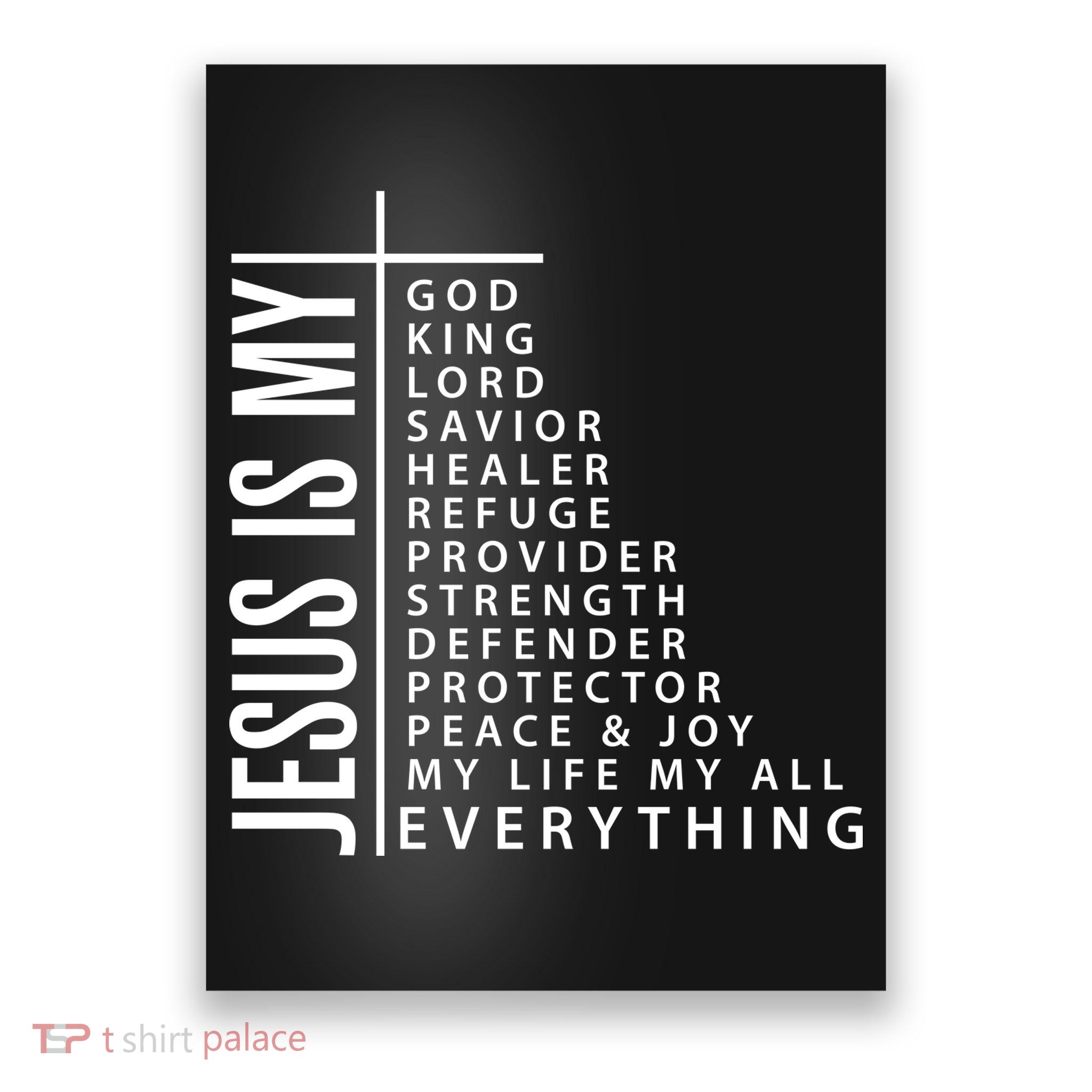 Jesus Is My God King Lord Savior Healer My Everything Poster