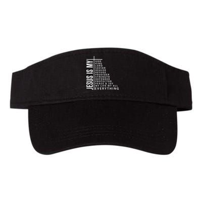 Jesus Is My God King Lord Savior Healer My Everything Visor