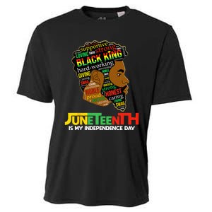 Juneteenth Is My Independence Day Black King Fathers Day Cooling Performance Crew T-Shirt