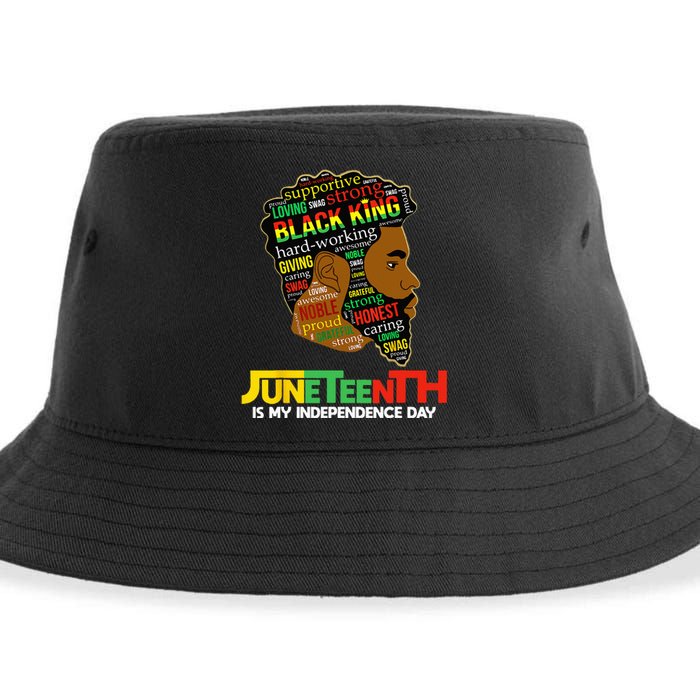 Juneteenth Is My Independence Day Black King Fathers Day Sustainable Bucket Hat