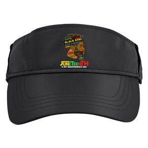 Juneteenth Is My Independence Day Black King Fathers Day Adult Drive Performance Visor