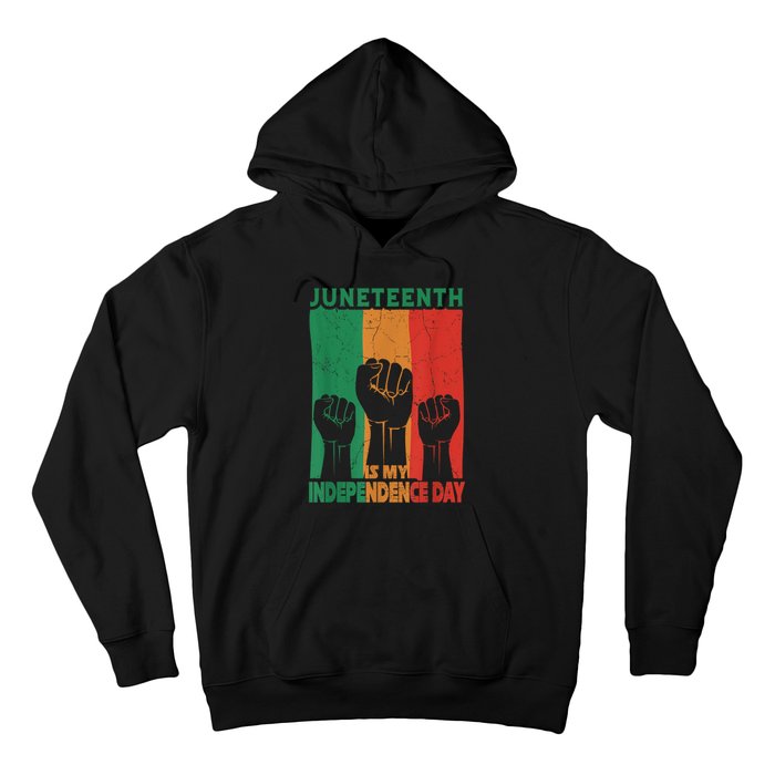 Juneteenth Is My Independence Day Black Queen King Cute Girl Hoodie