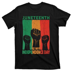 Juneteenth Is My Independence Day Black Queen King Cute Girl T-Shirt