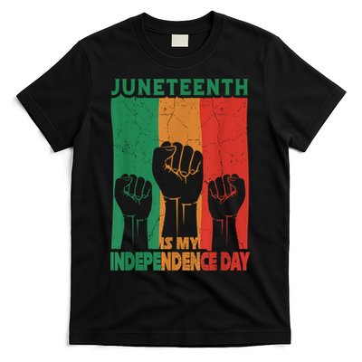 Juneteenth Is My Independence Day Black Queen King Cute Girl T-Shirt