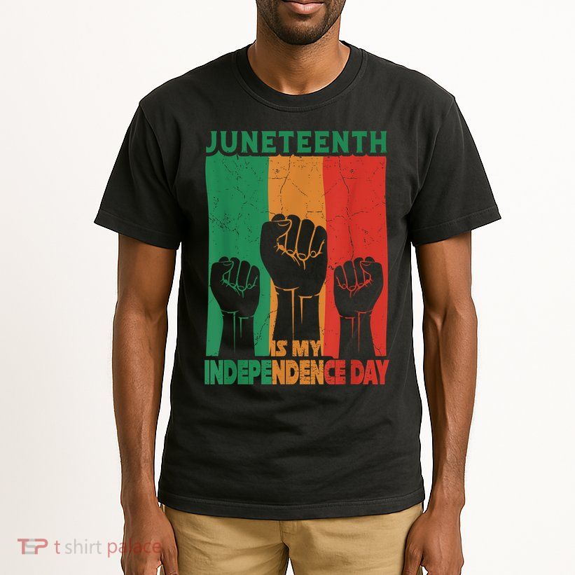 Juneteenth Is My Independence Day Black Queen King Cute Girl Tall T-Shirt