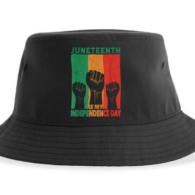 Juneteenth Is My Independence Day Black Queen King Cute Girl Sustainable Bucket Hat