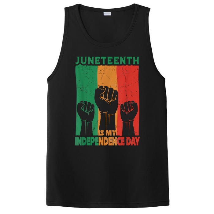 Juneteenth Is My Independence Day Black Queen King Cute Girl PosiCharge Competitor Tank