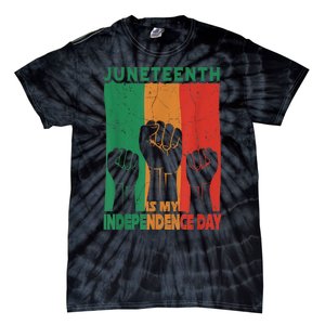 Juneteenth Is My Independence Day Black Queen King Cute Girl Tie-Dye T-Shirt