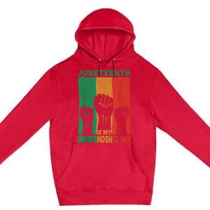 Juneteenth Is My Independence Day Black Queen King Cute Girl Premium Pullover Hoodie