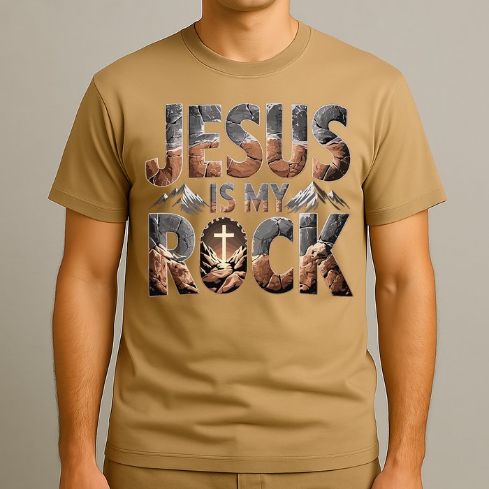 Jesus Is My Rock Biblical Faith T-Shirt