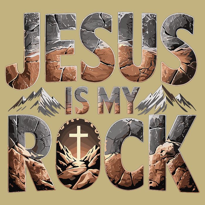 Jesus Is My Rock Biblical Faith T-Shirt