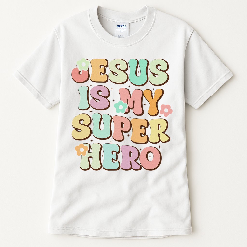 Jesus Is My Superhero Christian Religious Tall T-Shirt