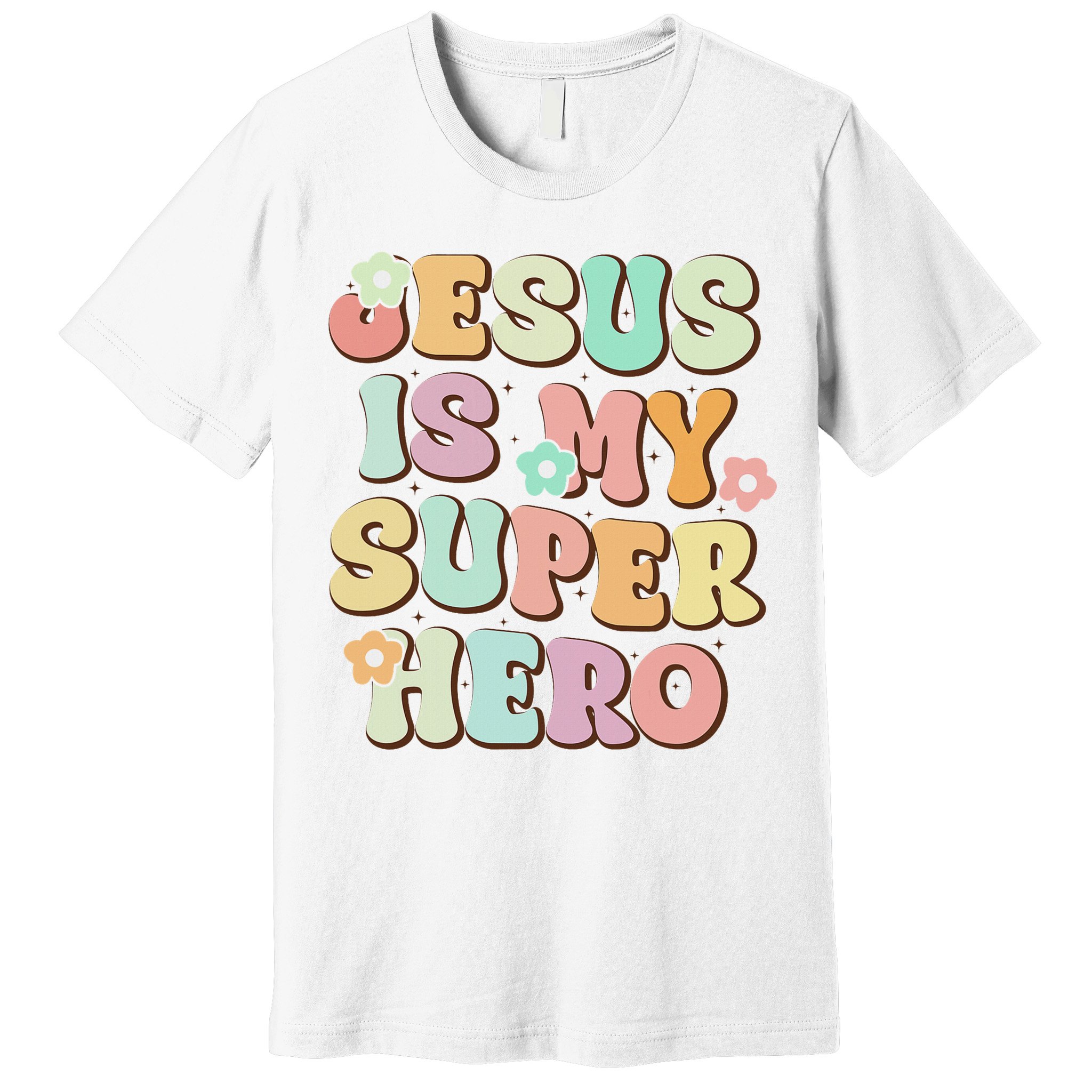 Jesus Is My Superhero Christian Religious Premium T-Shirt