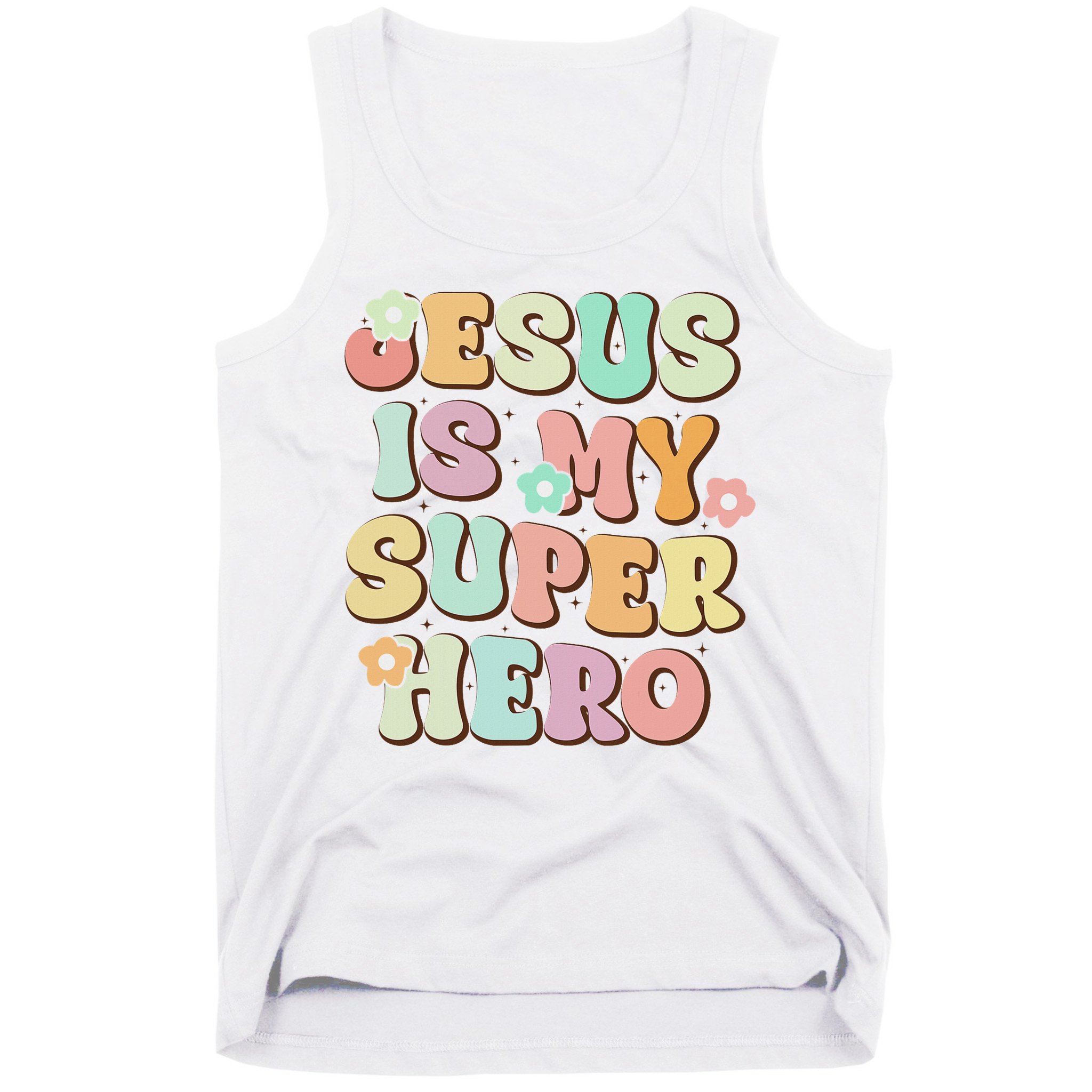 Jesus Is My Superhero Christian Religious Tank Top