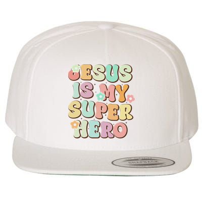 Jesus Is My Superhero Christian Religious Wool Snapback Cap