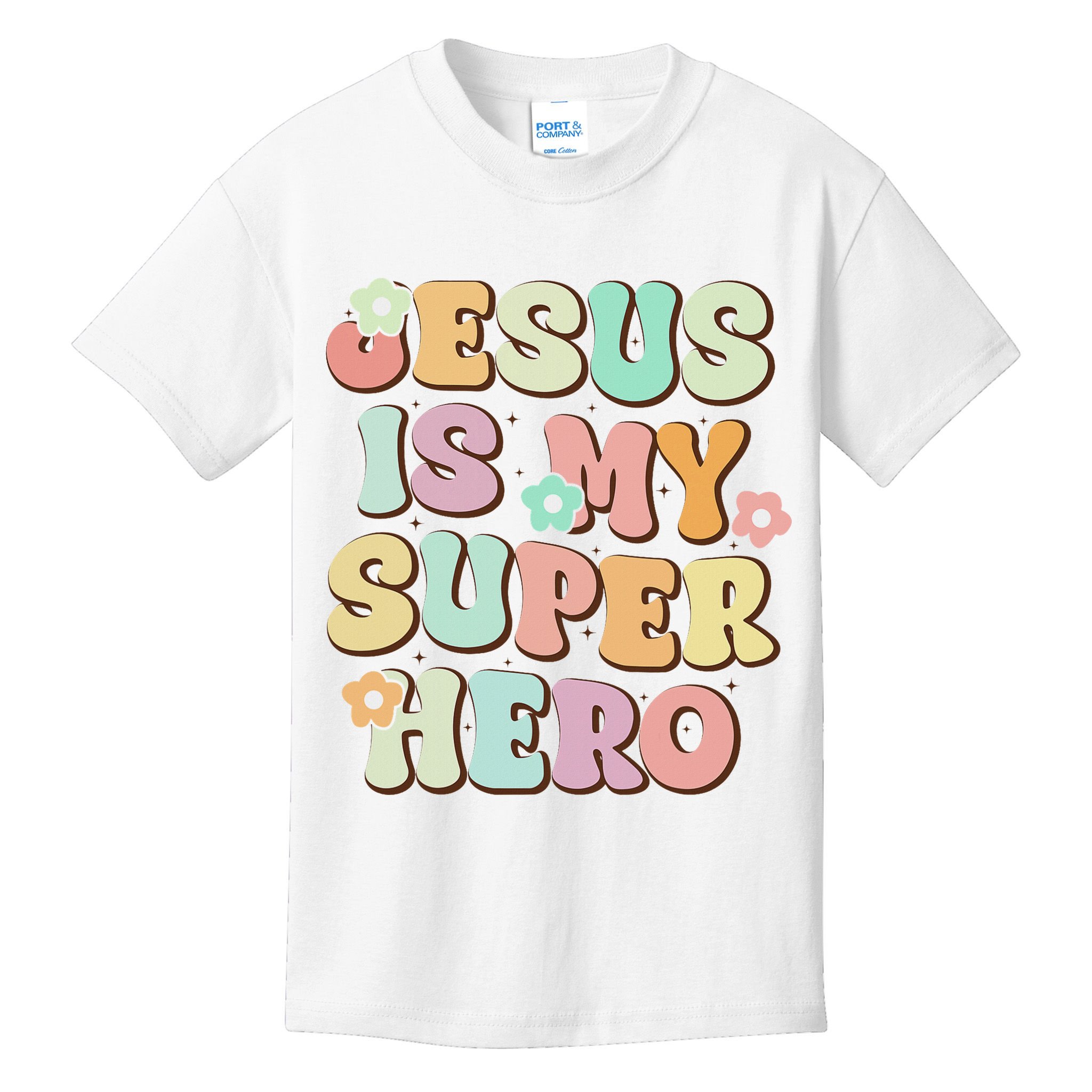Jesus Is My Superhero Christian Religious Kids T-Shirt