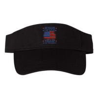 Jesus Is My Savior Trump Is My President Retro Us Flag Visor