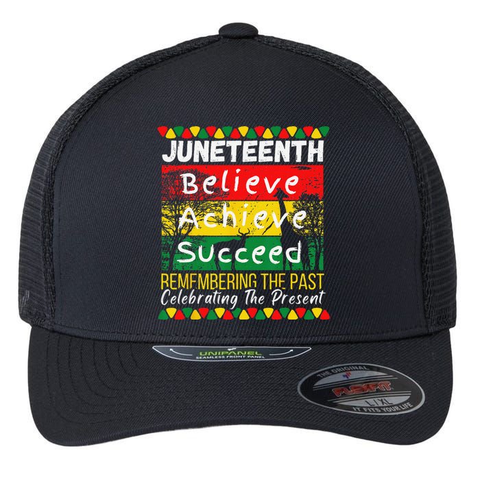 Juneteenth Is My Independence Day Black Pride Melanin Flexfit Unipanel Trucker Cap