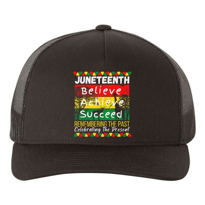 Juneteenth Is My Independence Day Black Pride Melanin Yupoong Adult 5-Panel Trucker Hat