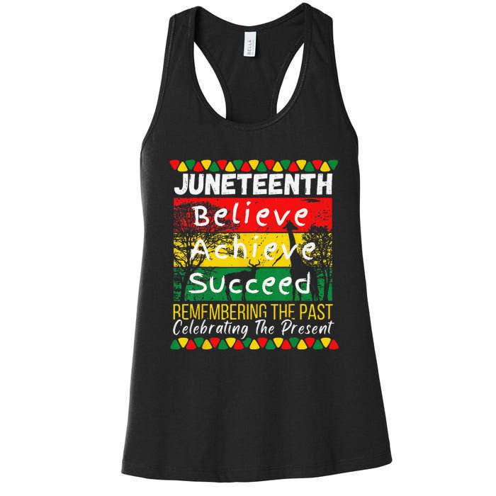 Juneteenth Is My Independence Day Black Pride Melanin Women's Racerback Tank