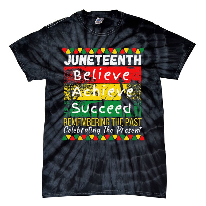 Juneteenth Is My Independence Day Black Pride Melanin Tie-Dye T-Shirt