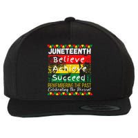 Juneteenth Is My Independence Day Black Pride Melanin Wool Snapback Cap