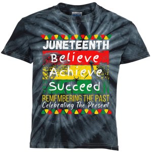 Juneteenth Is My Independence Day Black Pride Melanin Kids Tie-Dye T-Shirt