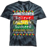 Juneteenth Is My Independence Day Black Pride Melanin Kids Tie-Dye T-Shirt