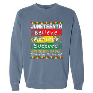 Juneteenth Is My Independence Day Black Pride Melanin Garment-Dyed Sweatshirt