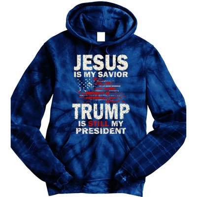 Jesus Is My Savior Trump Is Still My President Cute Tie Dye Hoodie