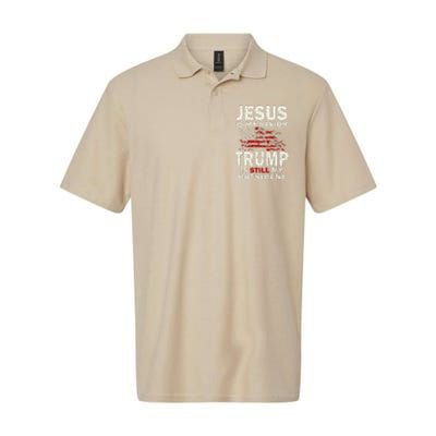 Jesus Is My Savior Trump Is Still My President Cute Softstyle Adult Sport Polo