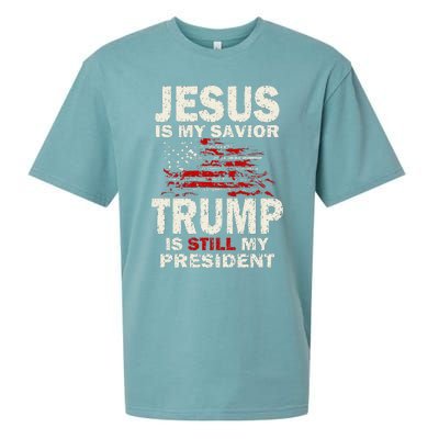 Jesus Is My Savior Trump Is Still My President Cute Sueded Cloud Jersey T-Shirt