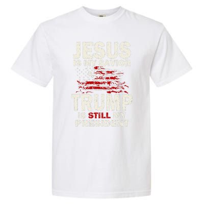 Jesus Is My Savior Trump Is Still My President Cute Garment-Dyed Heavyweight T-Shirt