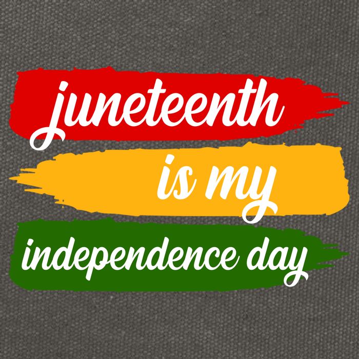 Juneteenth Is My Independence Day Cotton Canvas Backpack