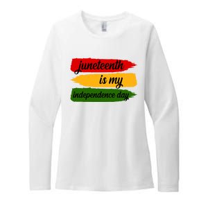 Juneteenth Is My Independence Day Womens CVC Long Sleeve Shirt