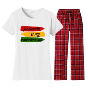 Juneteenth Is My Independence Day Women's Flannel Pajama Set