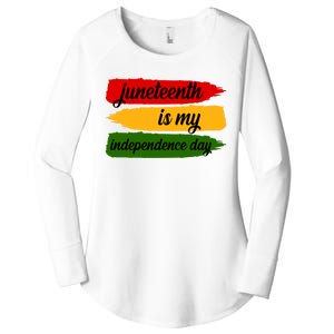 Juneteenth Is My Independence Day Women's Perfect Tri Tunic Long Sleeve Shirt