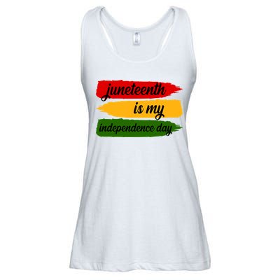 Juneteenth Is My Independence Day Ladies Essential Flowy Tank