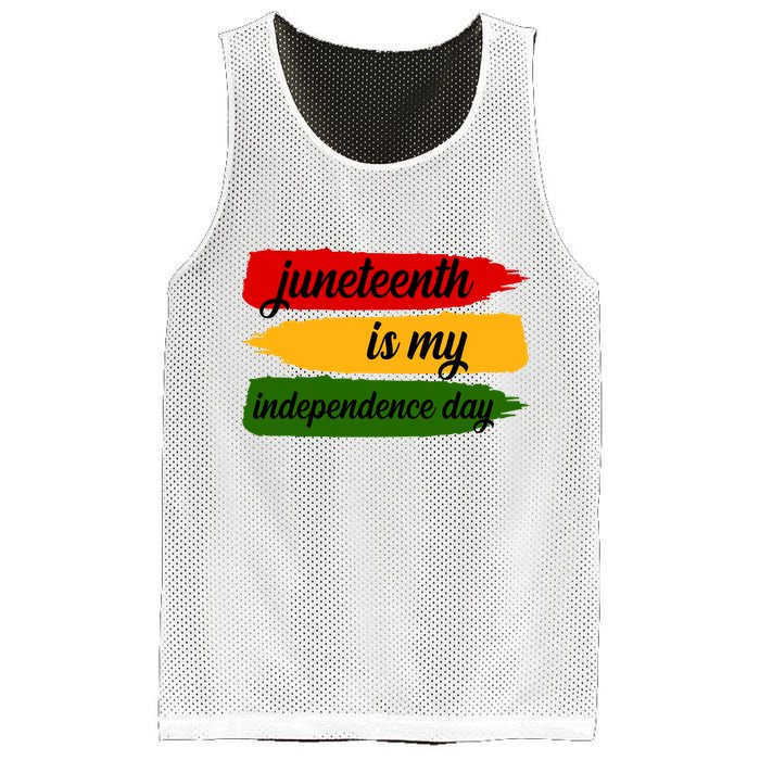 Juneteenth Is My Independence Day Mesh Reversible Basketball Jersey Tank