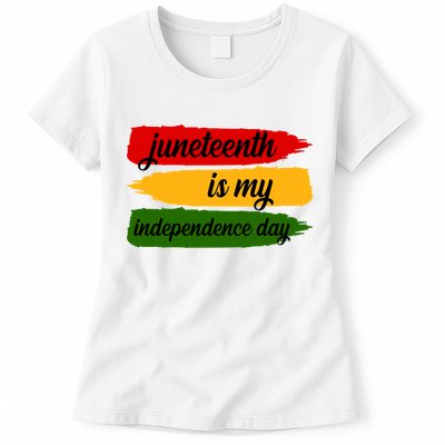 Juneteenth Is My Independence Day Womens T-Shirt