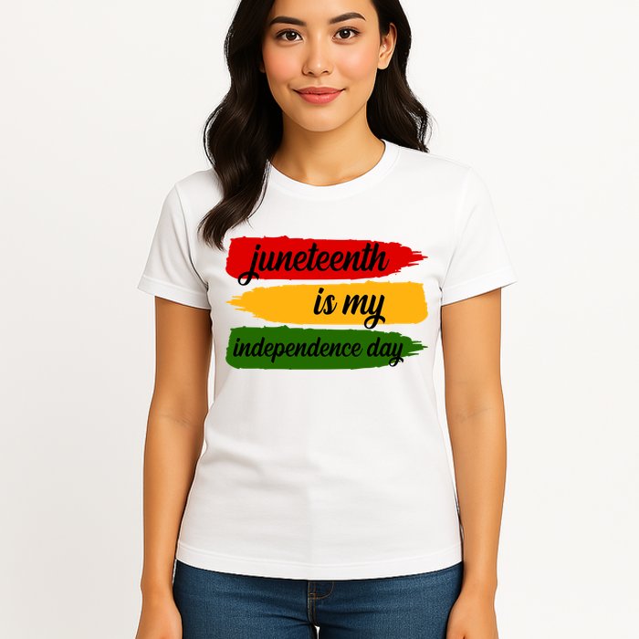 Juneteenth Is My Independence Day Womens T-Shirt