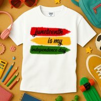 Juneteenth Is My Independence Day Kids T-Shirt