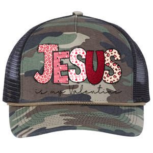 Jesus Is My Valentine Matching Couple Lover Retro Rope Trucker Hat Cap