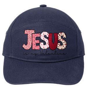 Jesus Is My Valentine Matching Couple Lover 7-Panel Snapback Hat