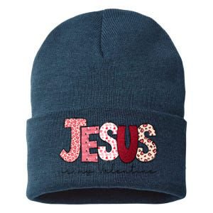 Jesus Is My Valentine Matching Couple Lover Sustainable Knit Beanie