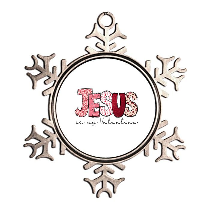 Jesus Is My Valentine Matching Couple Lover Metallic Star Ornament